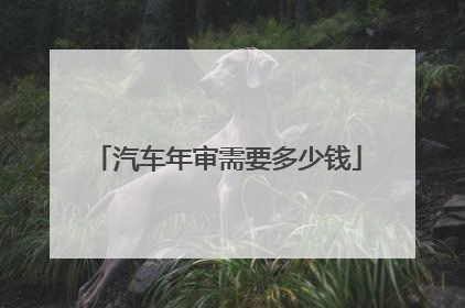 汽车年审需要多少钱