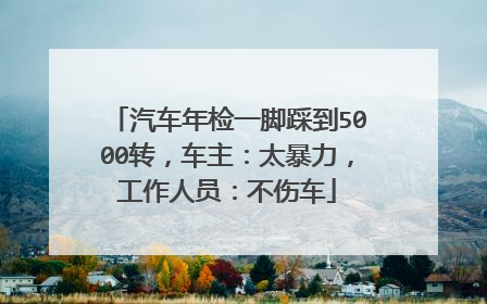 汽车年检一脚踩到5000转，车主：太暴力，工作人员：不伤车