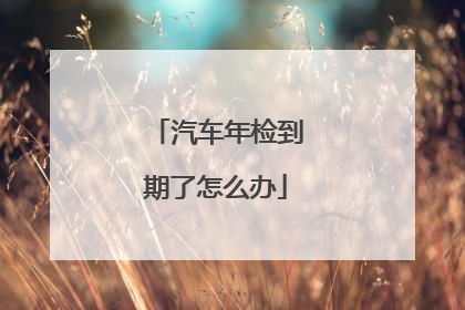 汽车年检到期了怎么办