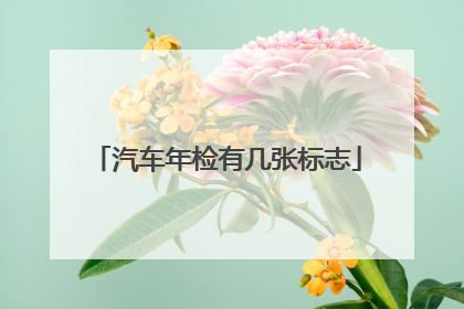 汽车年检有几张标志