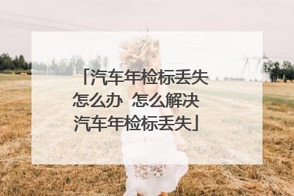 汽车年检标丢失怎么办 怎么解决汽车年检标丢失
