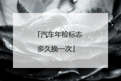 汽车年检标志多久换一次