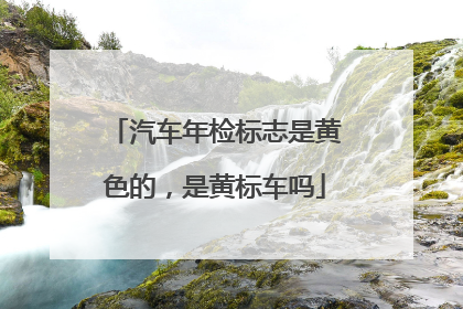 汽车年检标志是黄色的，是黄标车吗