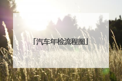 汽车年检流程图