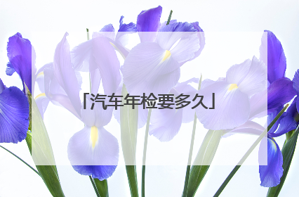 汽车年检要多久