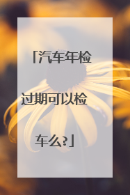 汽车年检过期可以检车么?