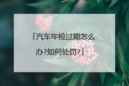 汽车年检过期怎么办?如何处罚?
