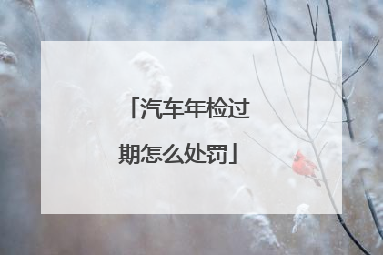 汽车年检过期怎么处罚