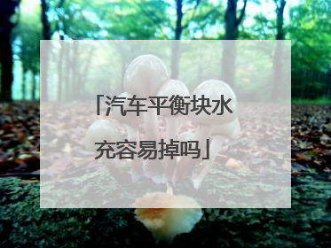 汽车平衡块水充容易掉吗