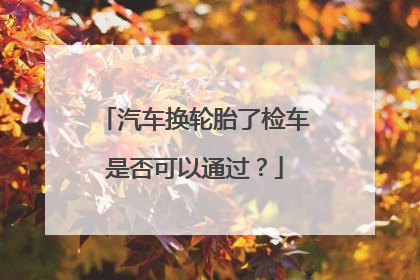 汽车换轮胎了检车是否可以通过？