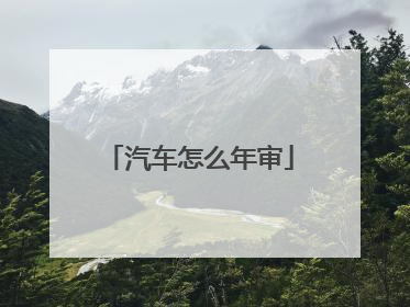 汽车怎么年审