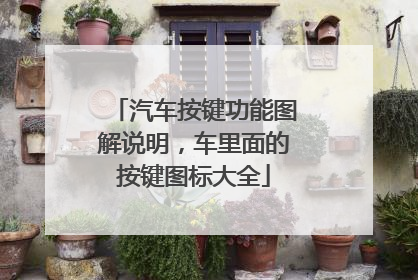 汽车按键功能图解说明，车里面的按键图标大全