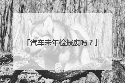 汽车未年检报废吗？