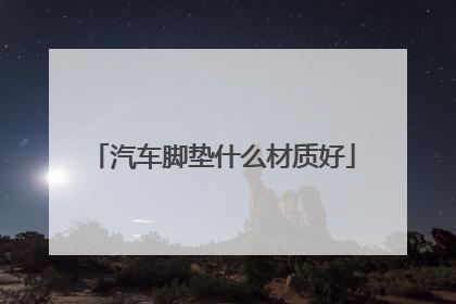汽车脚垫什么材质好