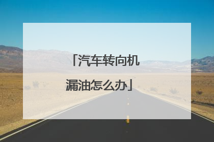 汽车转向机漏油怎么办