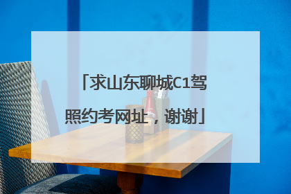求山东聊城C1驾照约考网址，谢谢