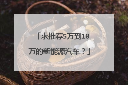 求推荐5万到10万的新能源汽车？