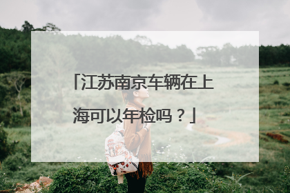江苏南京车辆在上海可以年检吗？