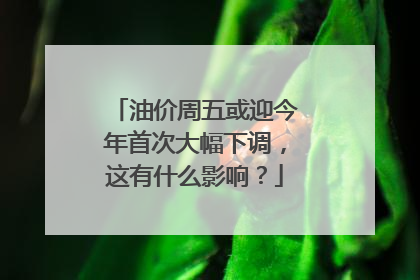 油价周五或迎今年首次大幅下调，这有什么影响？
