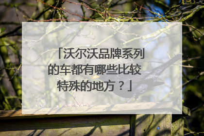 沃尔沃品牌系列的车都有哪些比较特殊的地方？
