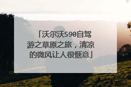 沃尔沃S90自驾游之草原之旅，清凉的微风让人很惬意