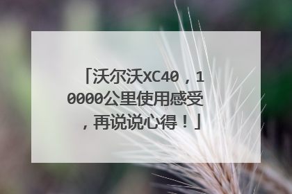 沃尔沃XC40，10000公里使用感受，再说说心得！
