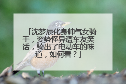 沈梦辰化身帅气女骑手，姿势怪异遭车友笑话，骑出了电动车的味道，如何看？