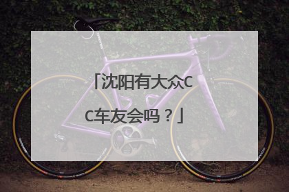 沈阳有大众CC车友会吗？