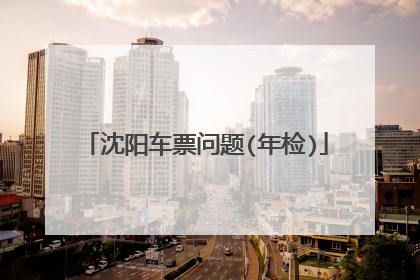 沈阳车票问题(年检)