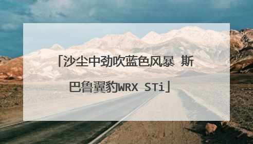 沙尘中劲吹蓝色风暴 斯巴鲁翼豹WRX STi