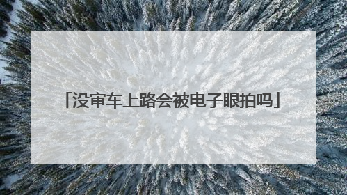 没审车上路会被电子眼拍吗