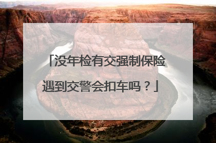 没年检有交强制保险遇到交警会扣车吗？