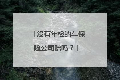 没有年检的车保险公司赔吗？