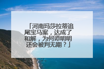 河南玛莎拉蒂追尾宝马案，达成了和解，为何谭明明还会被判无期？