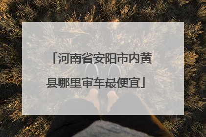 河南省安阳市内黄县哪里审车最便宜