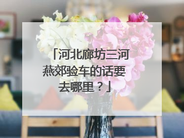 河北廊坊三河燕郊验车的话要去哪里？