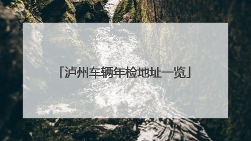 泸州车辆年检地址一览
