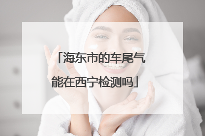 海东市的车尾气能在西宁检测吗