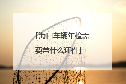 海口车辆年检需要带什么证件