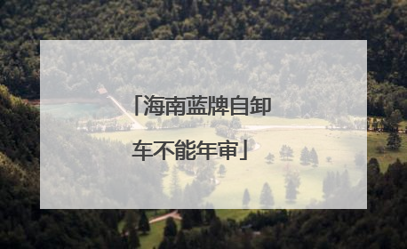 海南蓝牌自卸车不能年审