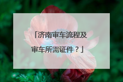 济南审车流程及审车所需证件？