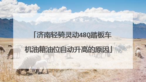 济南轻骑灵动48Q踏板车机油箱油位自动升高的原因