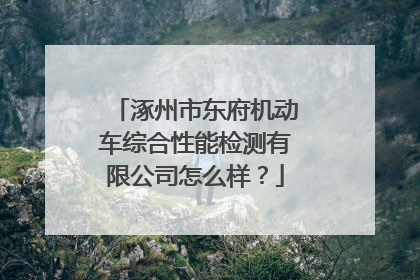 涿州市东府机动车综合性能检测有限公司怎么样？