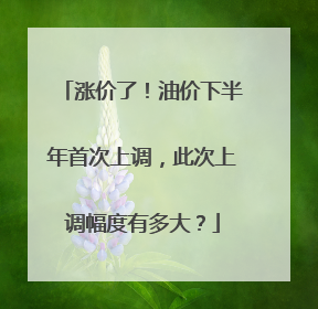涨价了！油价下半年首次上调，此次上调幅度有多大？