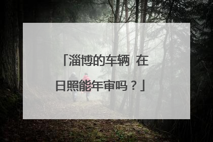 淄博的车辆 在日照能年审吗？