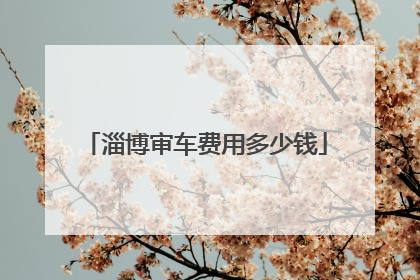 淄博审车费用多少钱