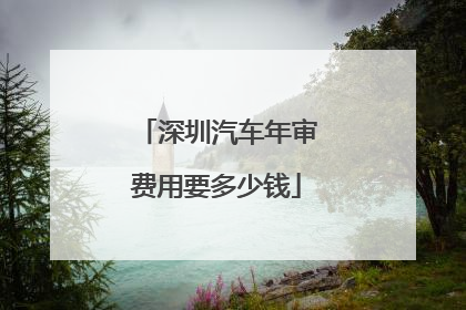 深圳汽车年审费用要多少钱