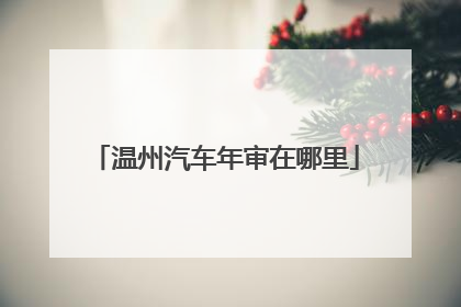 温州汽车年审在哪里