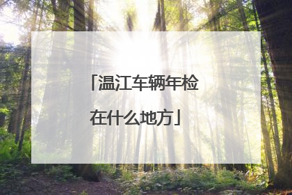 温江车辆年检在什么地方