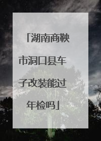 湖南商鞅市洞口县车子改装能过年检吗